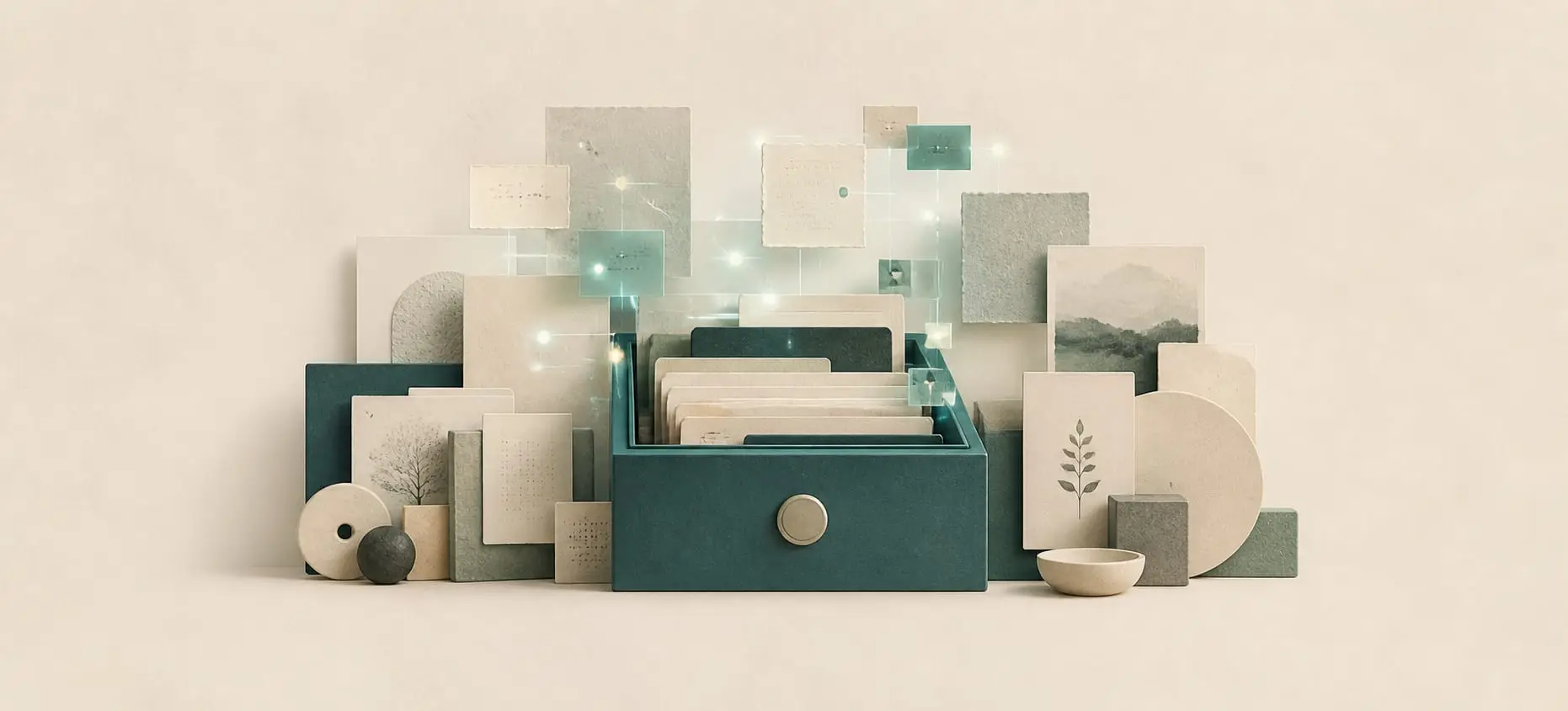 Illustration: Second Brain fürs Unternehmen: das Gedächtnis der Firma