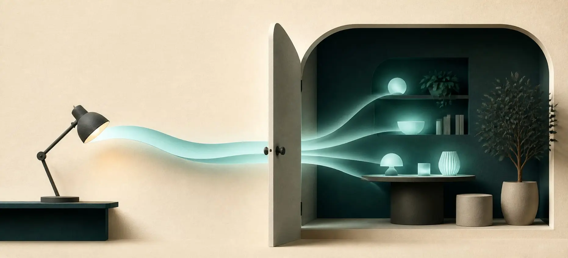 Illustration: Wissen, das nicht mit einer Person das Haus verlässt